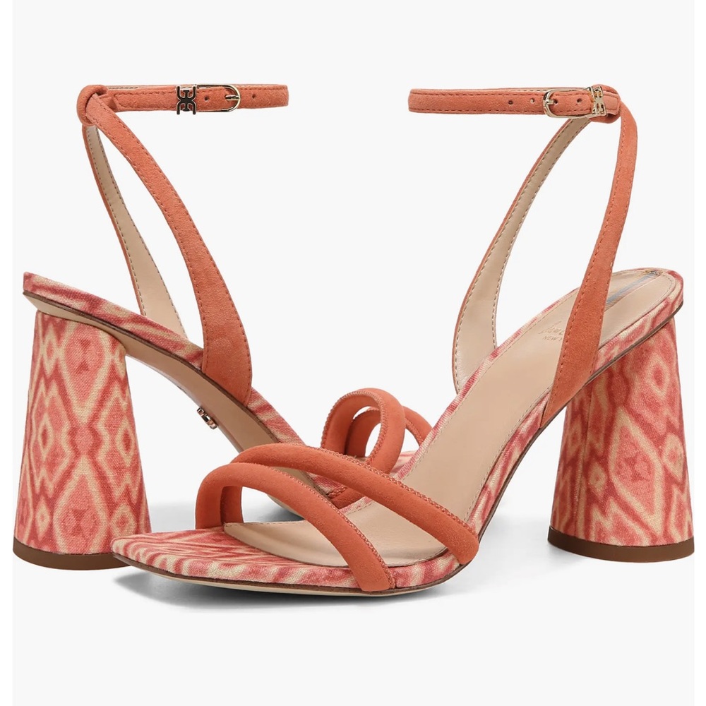 124. Sam Edelman Kia Strappy Sandal terra cotta pink Nwob size 9